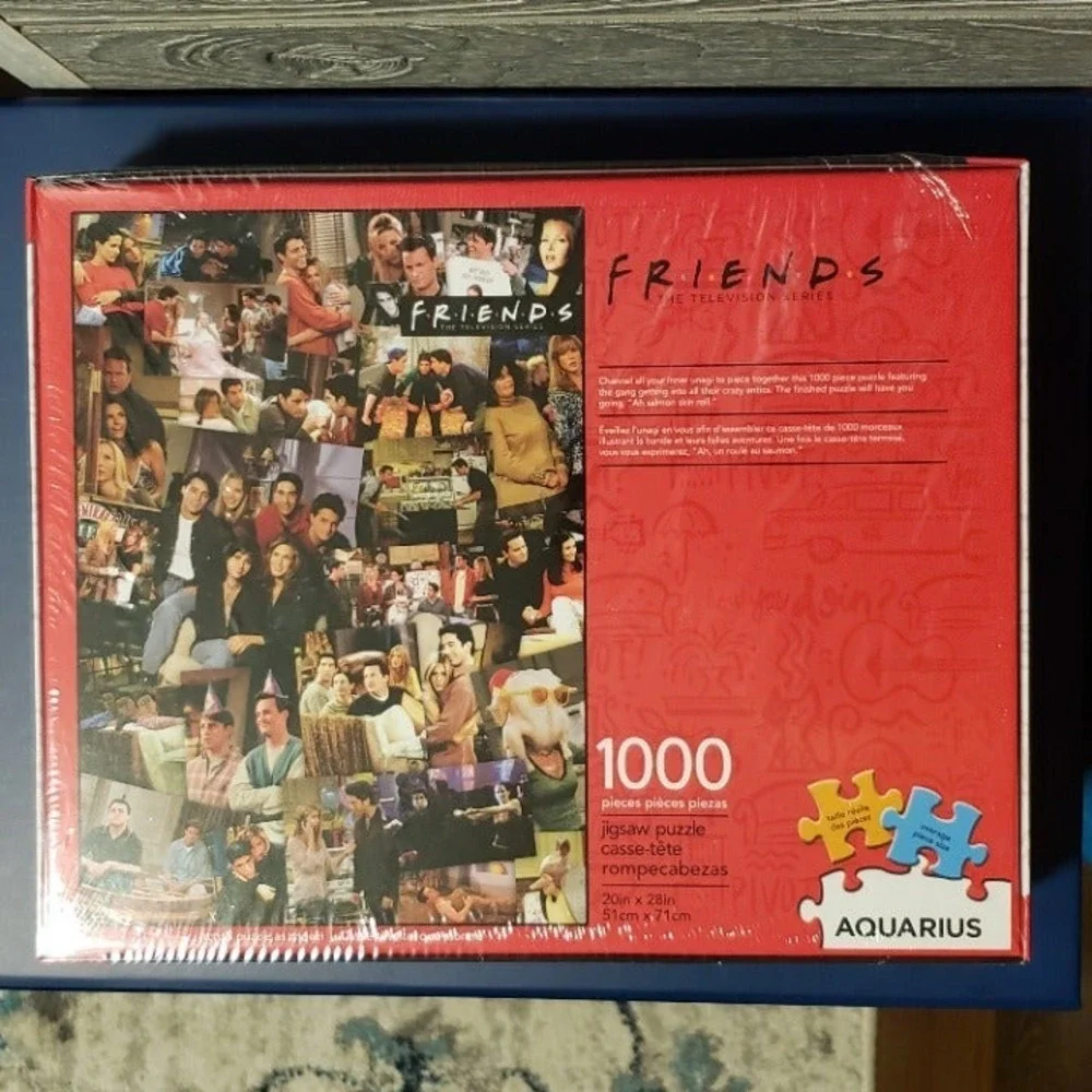 Friends TV Series 1000 Piece Jigsaw Puzzle Aquarius Photo Collage New Sealed